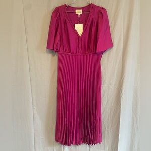 Sezane Pleated Dress